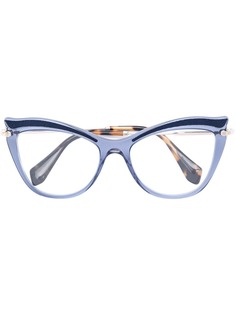 Miu Miu Eyewear очки в оправе кошачий глаз