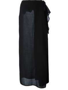 Gianfranco Ferré Pre-Owned длинная юбка с контрастной панелью