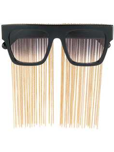 Stella McCartney Eyewear солнцезащитные очки с цепочной бахромой