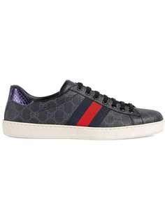 Gucci кроссовки Ace с узором GG Supreme