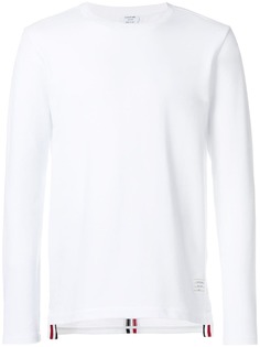 Thom Browne свободная футболка с длинными рукавами и полосками