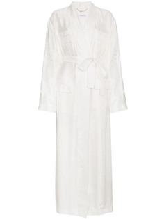 Givenchy жаккардовое пальто с поясом