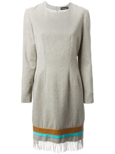 Jean Louis Scherrer Pre-Owned платье с бахромой