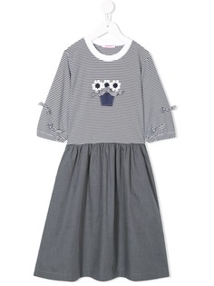 Familiar юбка с топ с цветочным принтом в полоску