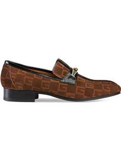 Gucci лоферы с пряжкой и логотипом Square G