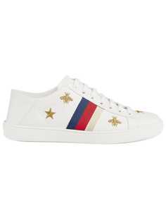 Gucci кроссовки Ace с пчелами и звездами