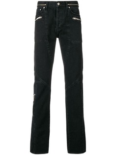 Givenchy прямые джинсы с молнией
