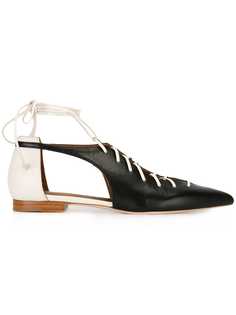 Malone Souliers балетки на шнуровке