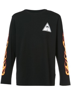 Palm Angels футболка с длинными рукавами Palms & Flames