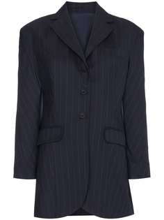 Wright Le Chapelain полосатый пиджак с вытянутыми плечами