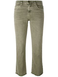 Current/Elliott расклешенные джинсы с необработанным низом