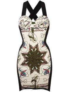 Jean Paul Gaultier Pre-Owned облегающее платье с абстрактным принтом