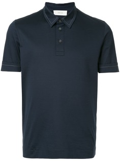 Cerruti 1881 рубашка-поло с контрастной строчкой