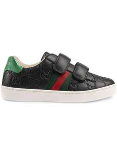 Gucci Kids кроссовки с отделкой Web Childrens Gucci Signature