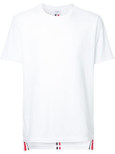 Thom Browne футболка из ткани пике с полосками на спине