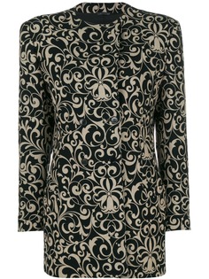 Versace Pre-Owned пальто с цветочным принтом