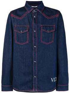 Valentino джинсовая рубашка VLTN