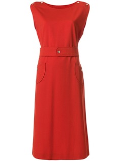 Courrèges Pre-Owned платье миди с поясом