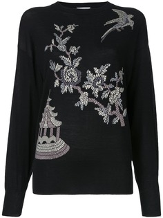 Ms Min джемпер с цветочным узором