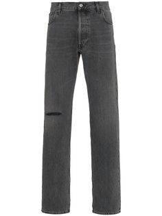 Balenciaga прямые джинсы с прорезью на колене
