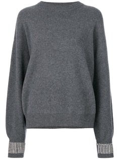 Alexander Wang джемпер с отделкой стразами