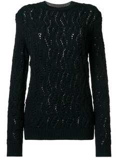 Saint Laurent джемпер с круглым вырезом
