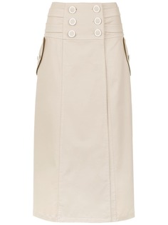 Framed Explorer midi skirt