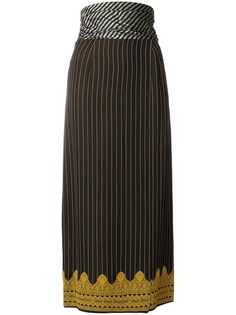 Jean Paul Gaultier Pre-Owned юбка миди в полоску