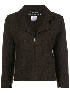Chanel Pre-Owned куртка с застежкой на молнии спереди