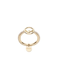 Fendi декорированное кольцо с логотипом