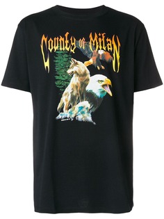 Marcelo Burlon County Of Milan футболка с принтом животных