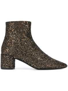 Saint Laurent ботильоны с блестками