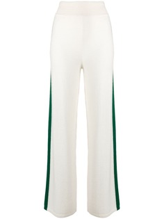 Cashmere In Love cashmere blend side stripe track pants