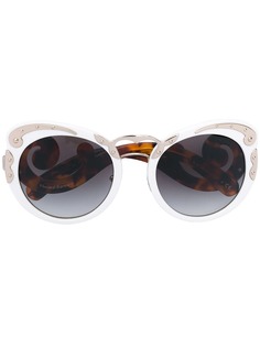 Prada Eyewear солнцезащитные очки с круглой оправой