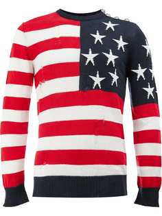 Balmain джемпер с флагом США