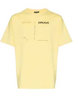 Raf Simons футболка с круглым вырезом Drugs