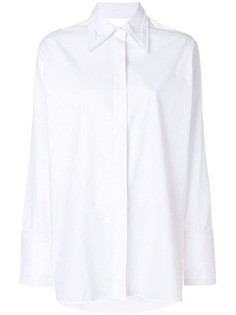Helmut Lang рубашка с вырезной деталью