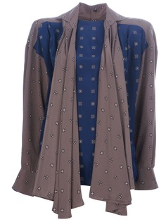 Gianfranco Ferré Pre-Owned блузка с контрастными вставками