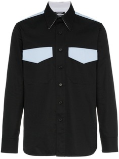 Calvin Klein 205W39nyc рубашка с ковбойском стиле с двумя карманами