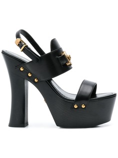 Versace босоножки на платформе с бляшкой с головой Медузы