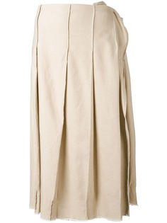 Yohji Yamamoto Pre-Owned плиссированная юбка