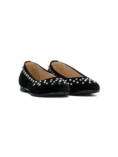 Ermanno Scervino Junior studded ballerina flats
