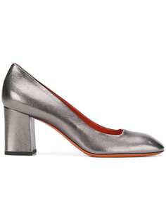 Santoni squared toe pumps