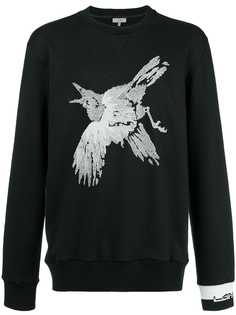 LANVIN толстовка с вышивкой птицы