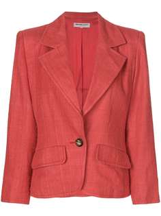 Yves Saint Laurent Pre-Owned структурный пиджак с потертостями