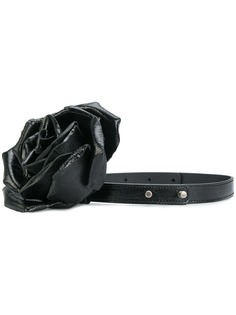 Saint Laurent ремень с цветочной деталью