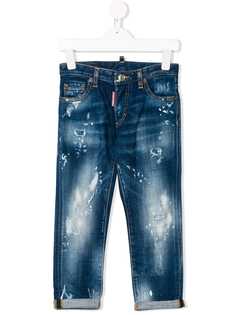 Dsquared2 Kids джинсы с эффектом разбрызганной краски
