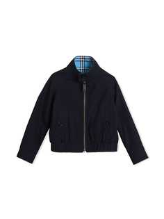 Burberry Kids двусторонняя куртка Harrington в клетку