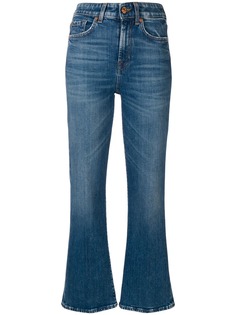 7 For All Mankind расклешенные укороченные джинсы