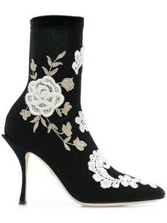 Dolce & Gabbana ботильоны с вышивкой